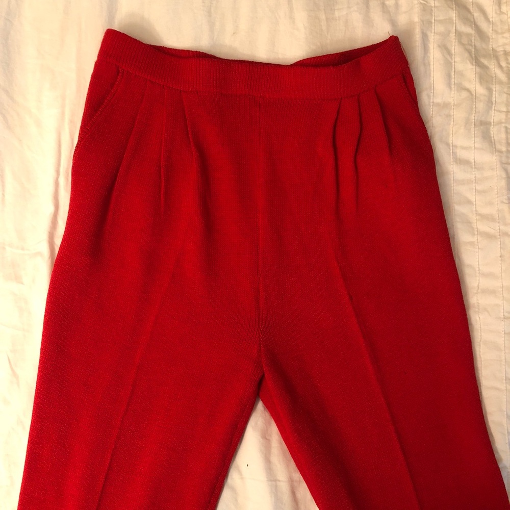 Red St. John Pants